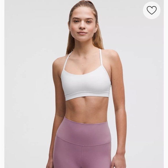 lululemon athletica Other - Lululemon Flow Y White Sports Bra